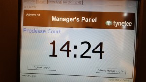 Advent XT Managers Touchscreen Admin Display Panel